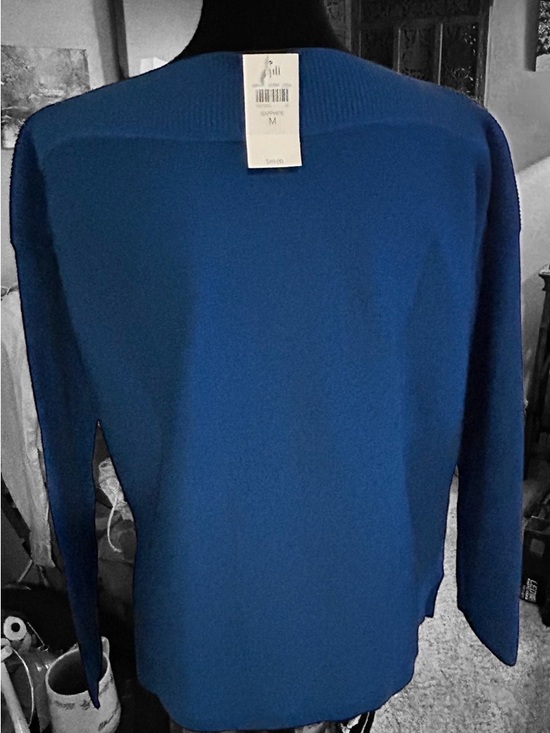 J. Jill Sapphire Blue Sweater- Lightweight Women's M - Picture 3 of 5